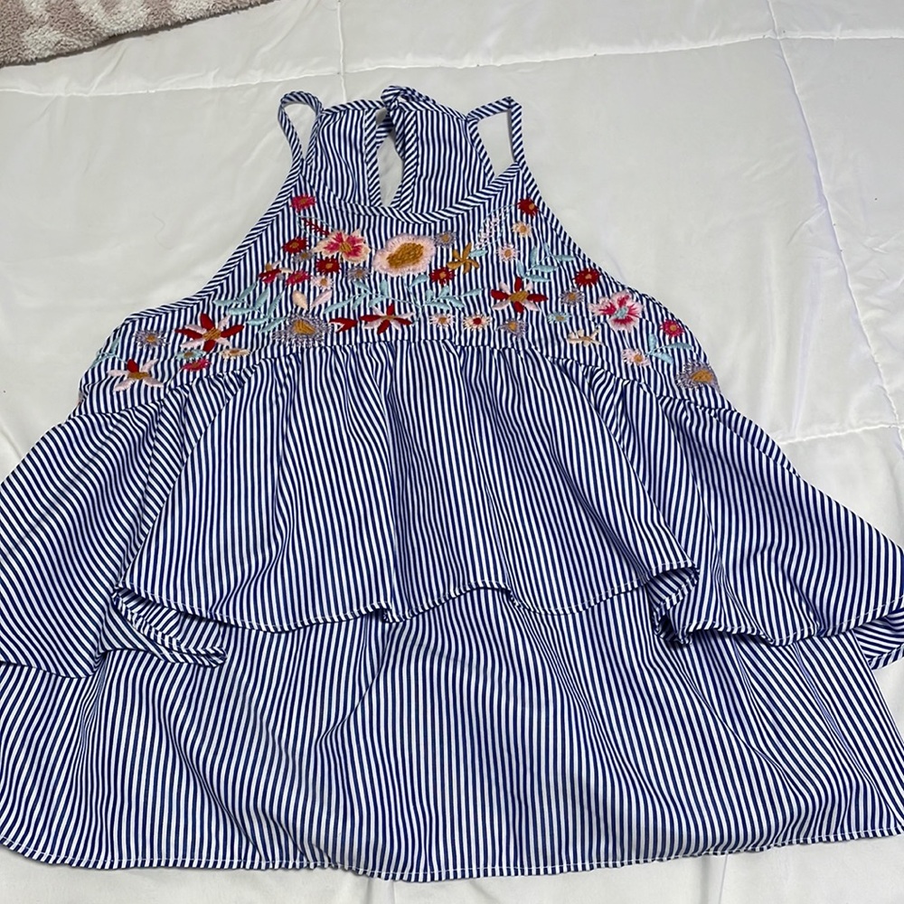 Flower tank blouse